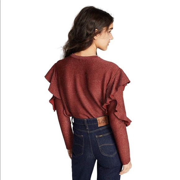 Scotch and Soda shimmered Ruffle Sweater - Picture 2 of 4